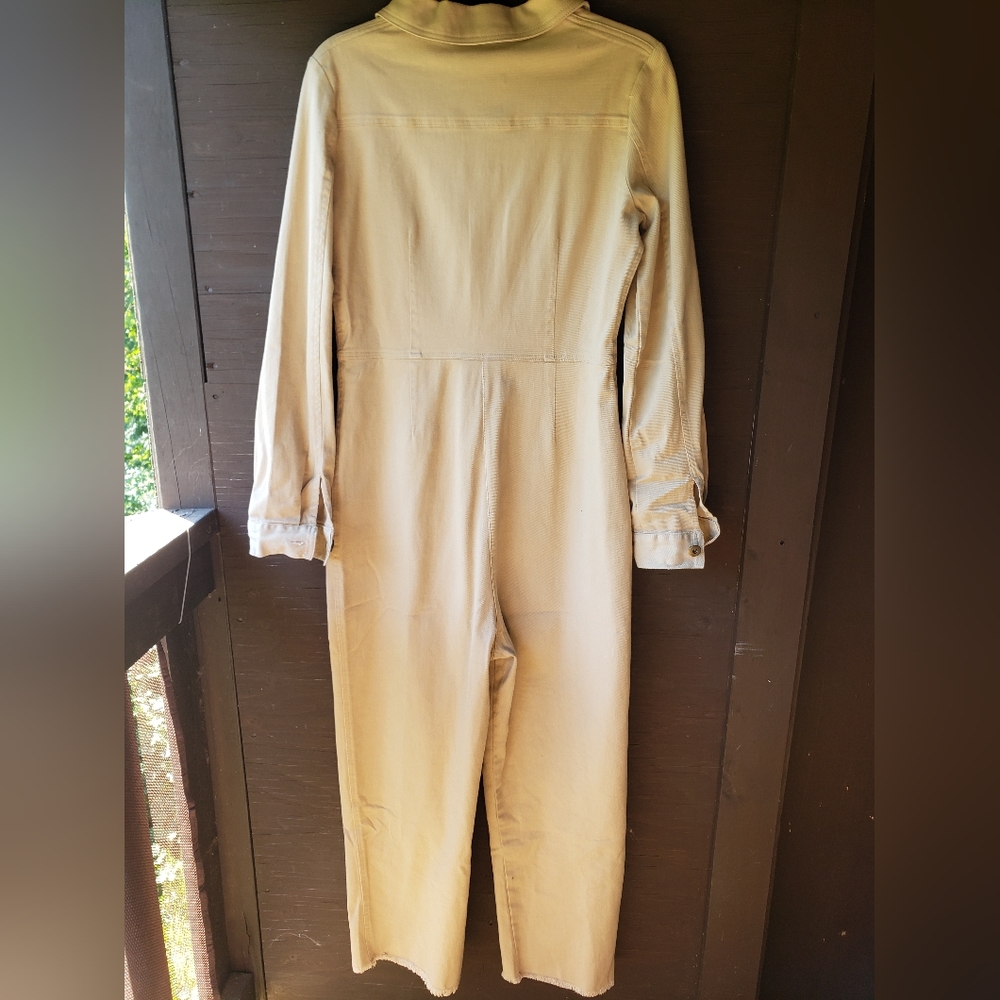 Jackson Rowe Cream / taupe zipper jumpsuit - Picture 10 of 13